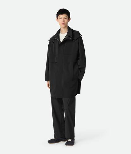 Bonded Tech Wool Hooded Parka