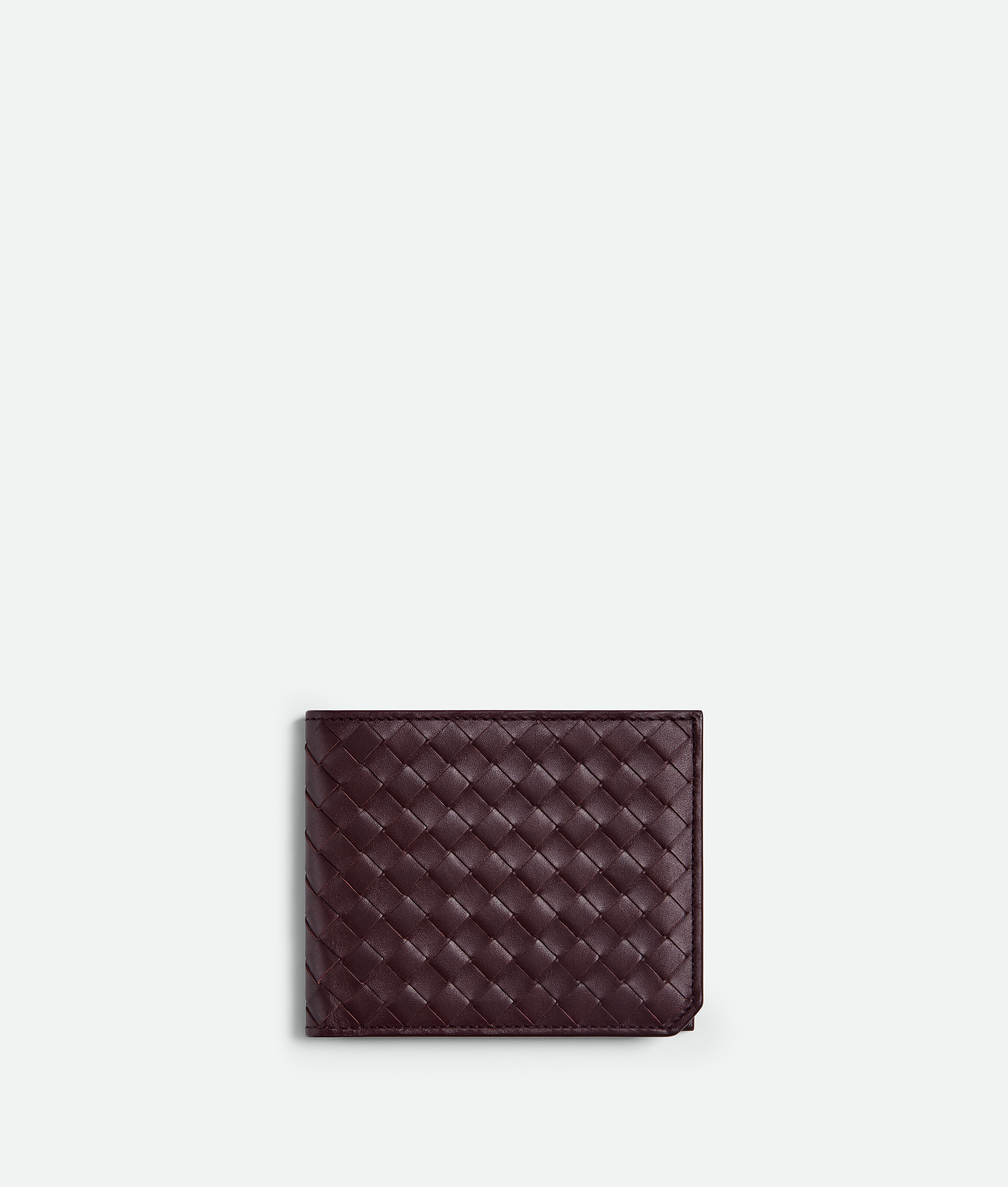 Bottega Veneta Leather Intrecciato Piccolo Bifold Wallet In Brown