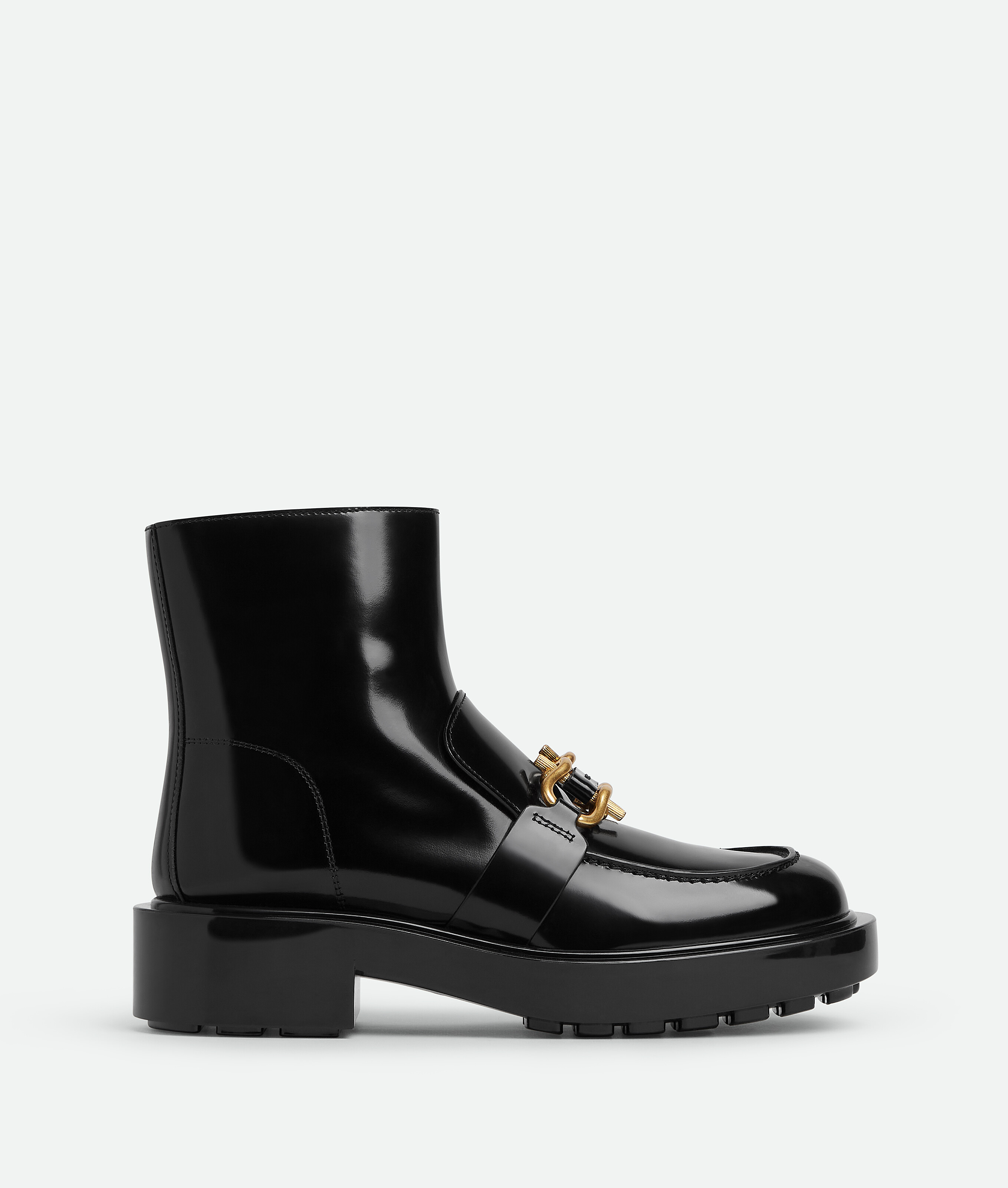 Shop Bottega Veneta Monsieur Chunky Ankle Boot In Black
