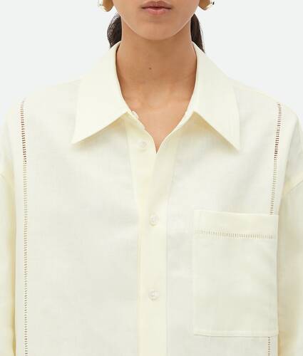 English Embroidery Linen Shirt