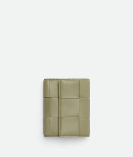 トラバーチンカセット 三つ折りファスナーウォレット| Bottega Veneta