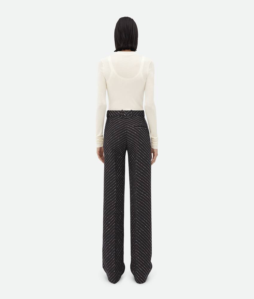 Display a large version of the product image 3 - Diagonal Boucle Pinstripe Trousers