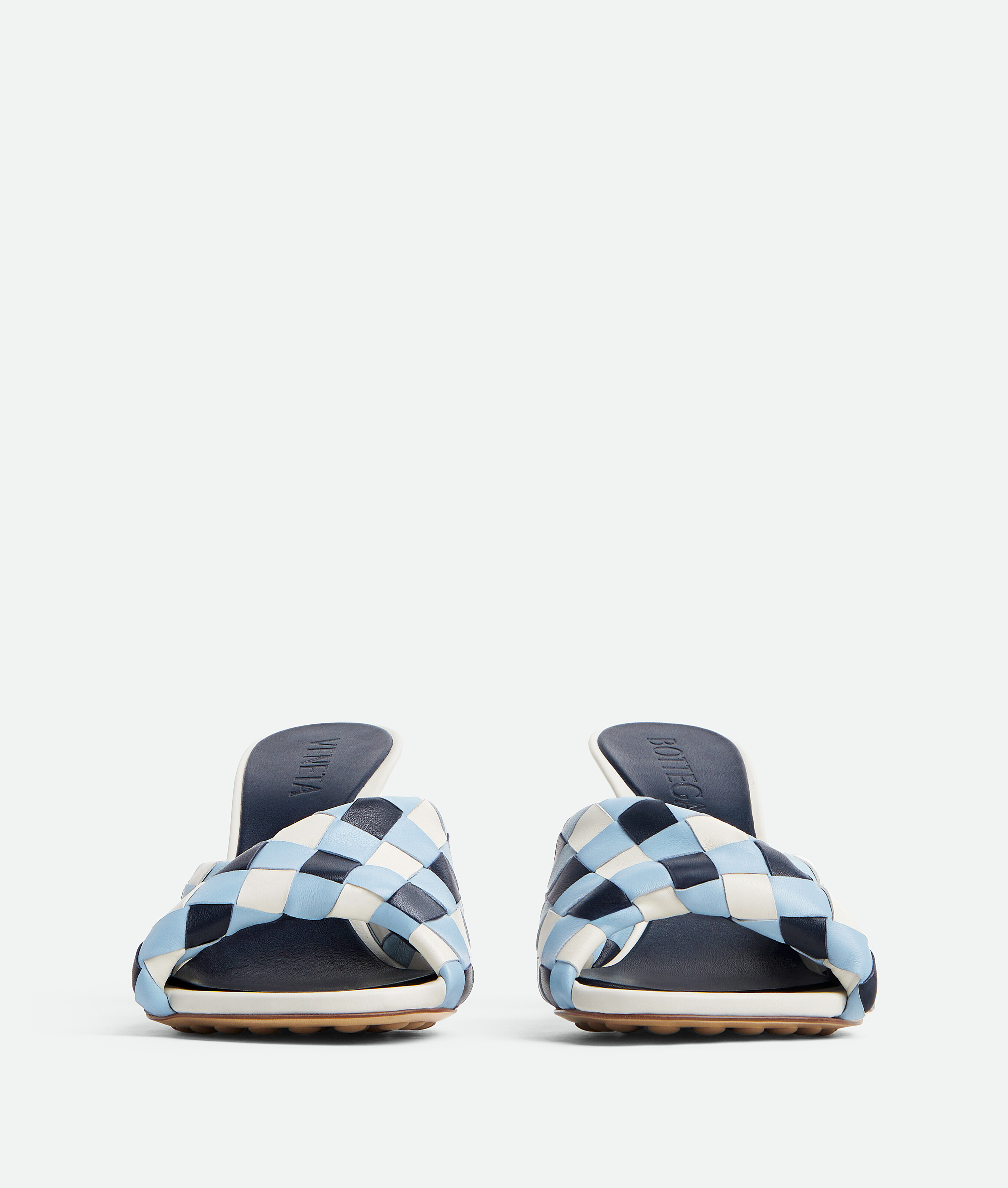 Bottega Veneta Blink Mule Sandal In Blue