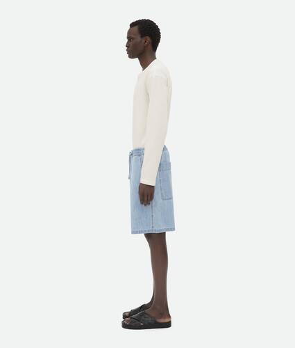 Light Bleached Elasticated Denim