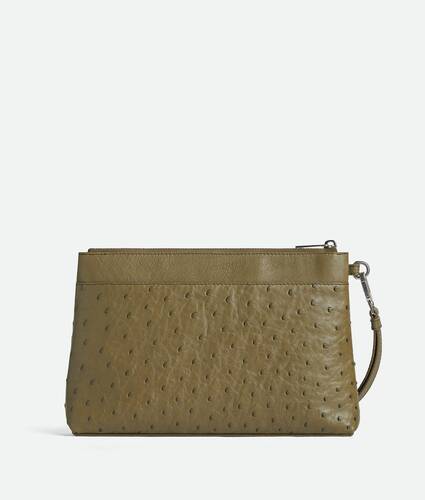 Cartera Prism de piel de avestruz