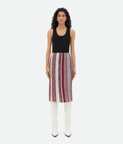 Display a large version of the product image 1 - Striped Linen Skirt