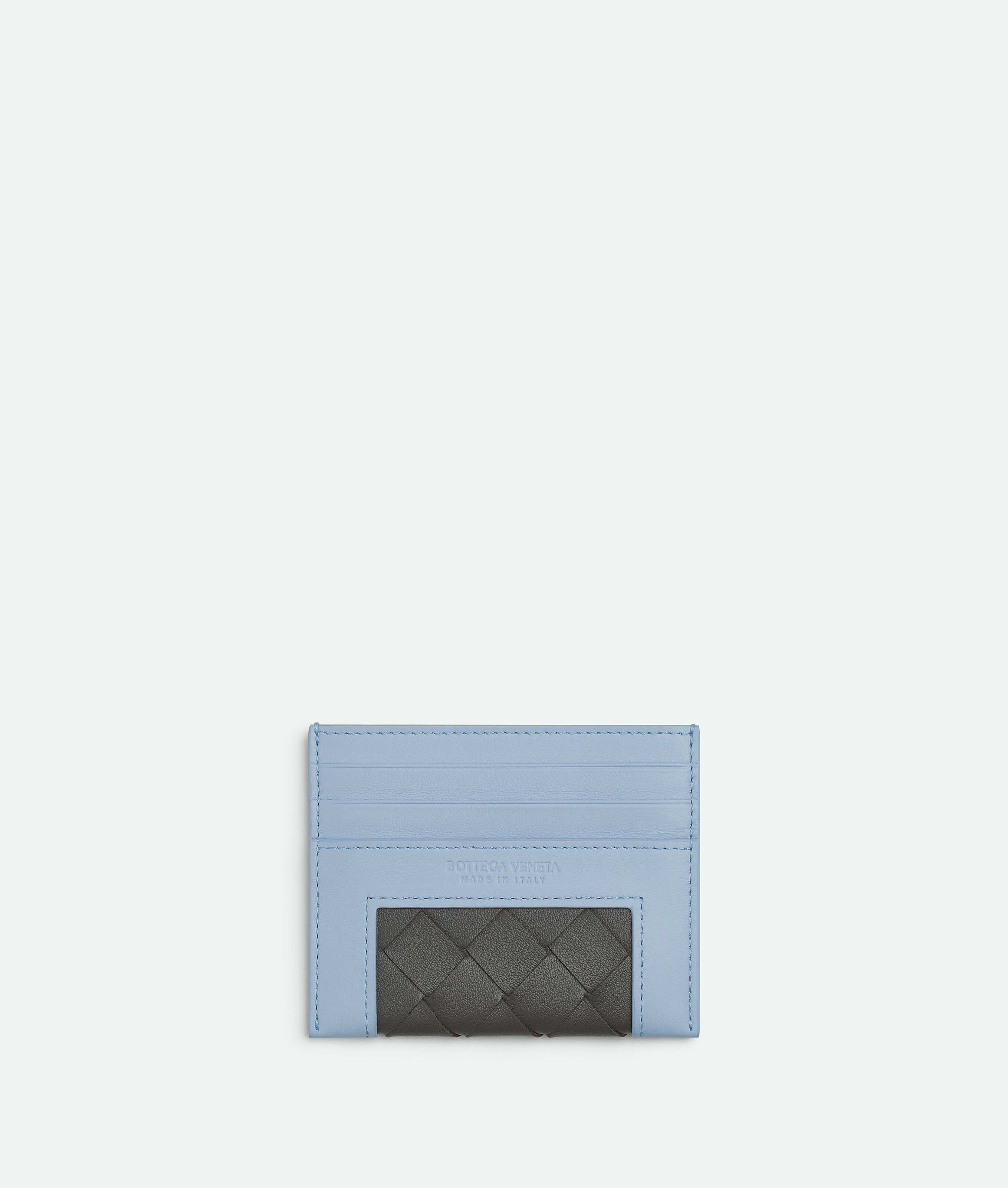 Bottega Veneta Angolo Credit Card Case - Lunar/lapilli - Woman