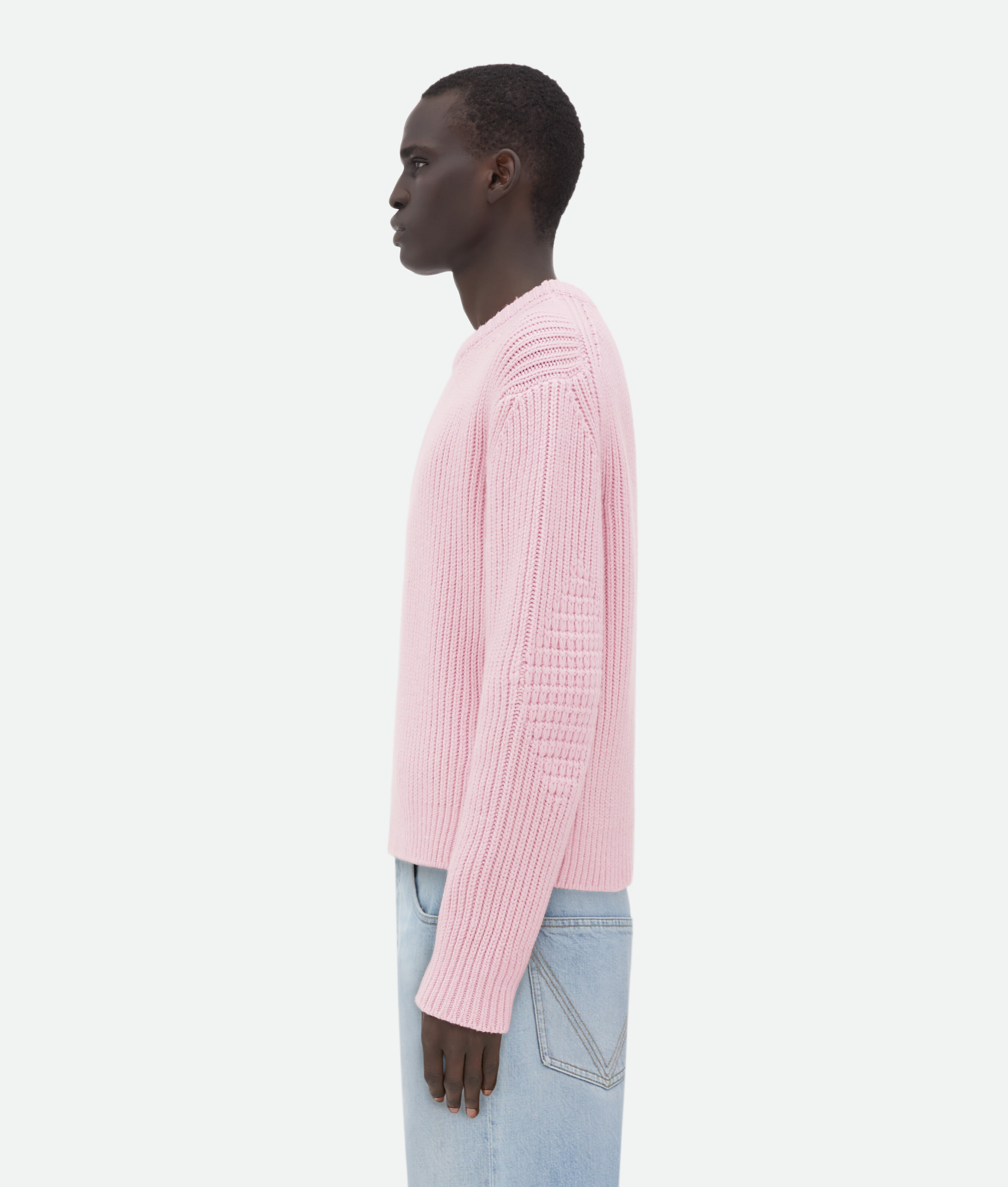 Shop Bottega Veneta Heavy Wool And Cashmere Jumper In Pink