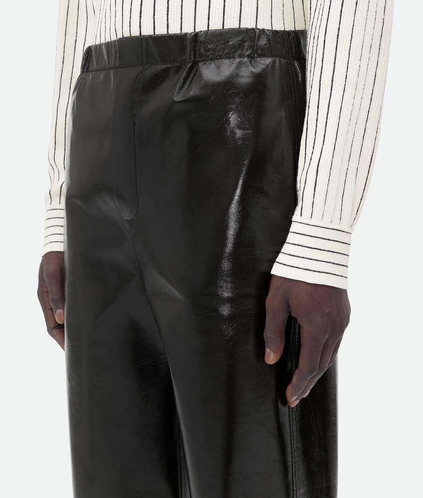 Display a large version of the product image 5 - Shiny Leather Elasticated Trousers