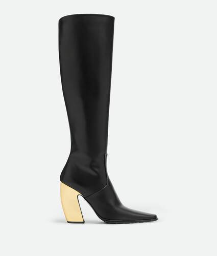 Bottega Veneta® Women's Tex Ankle Boot in Black/gold. Shop online now.