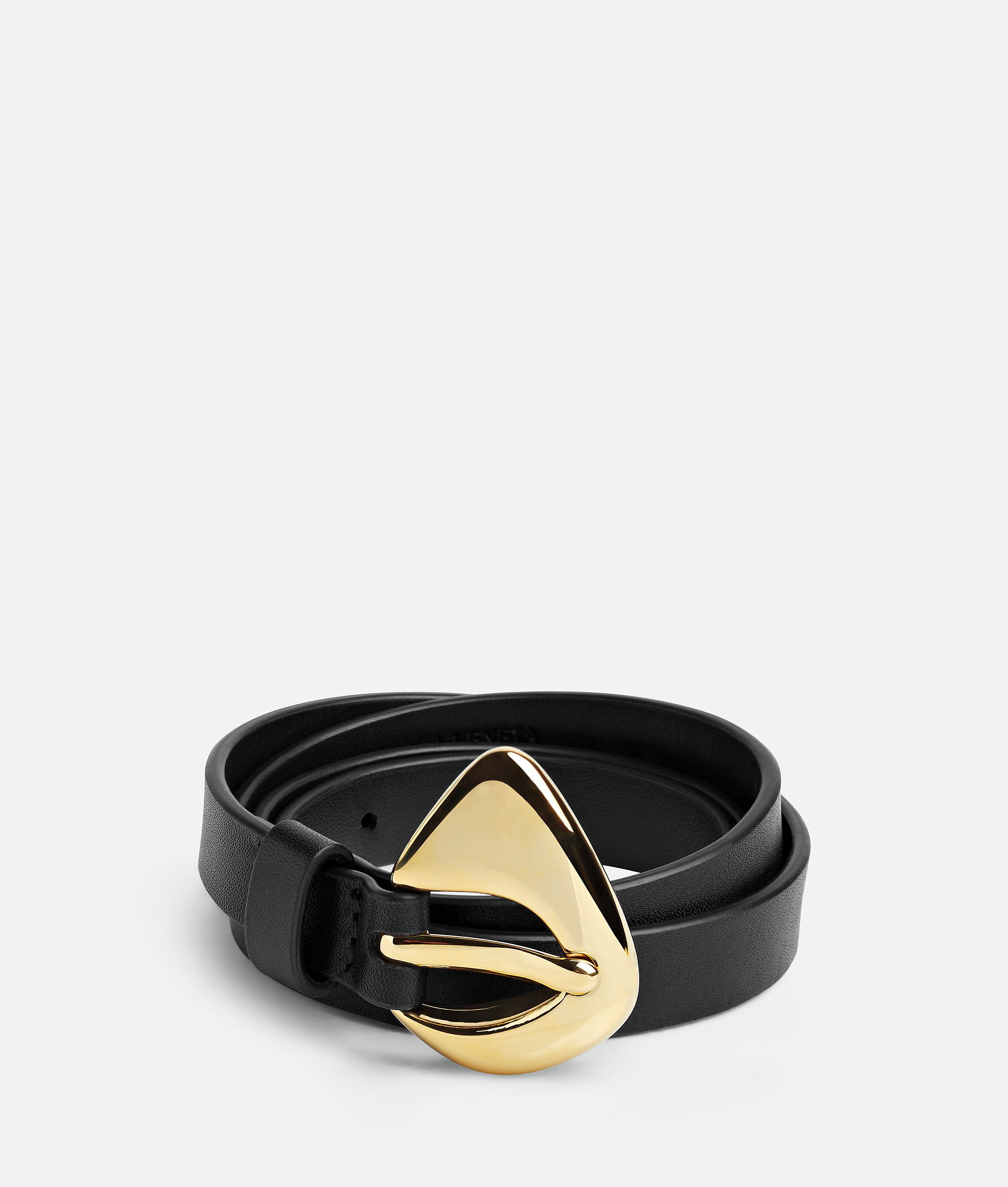 Shop Bottega Veneta Fin Belt In Black