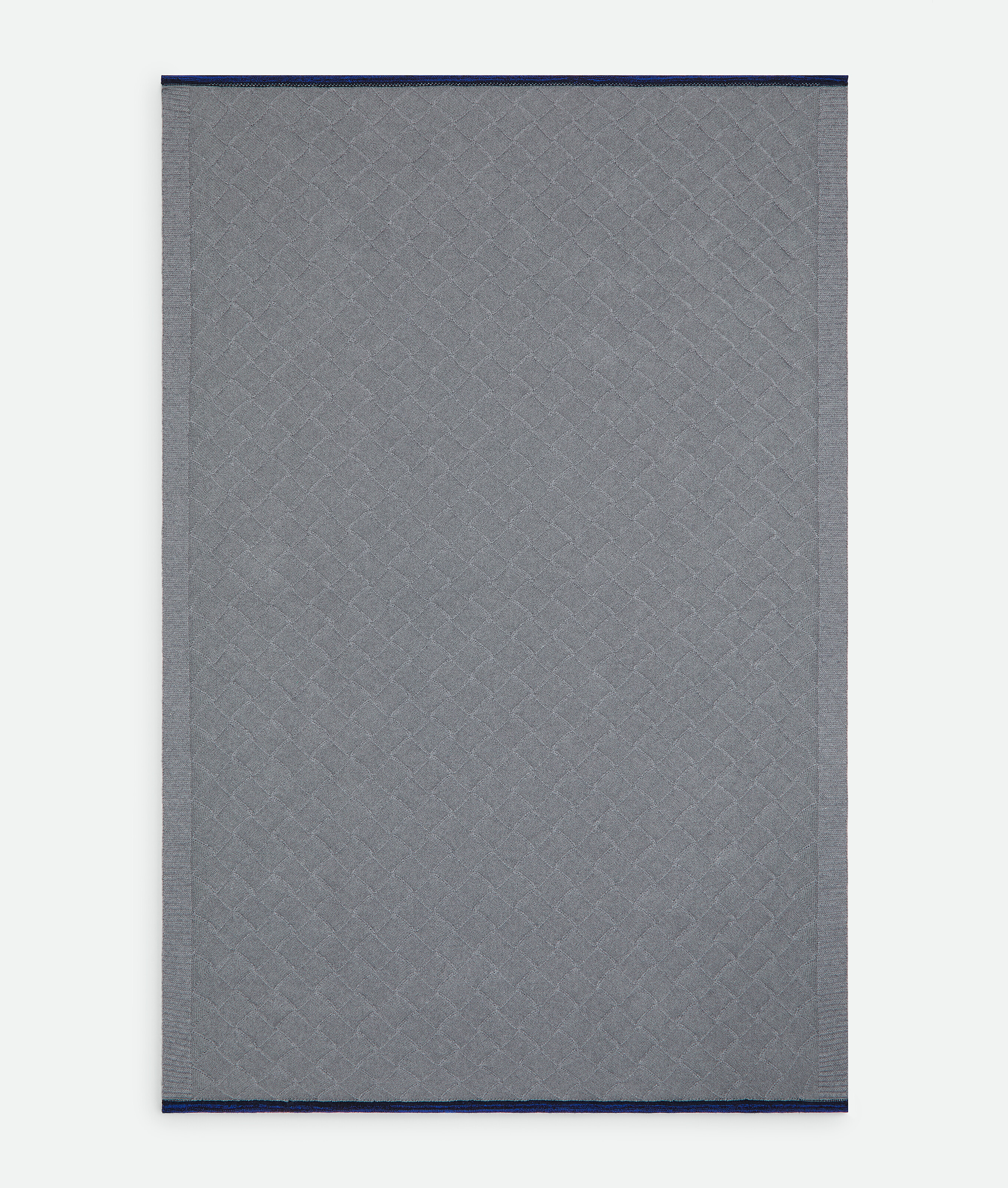 Shop Bottega Veneta Intrecciato Blanket In Grey