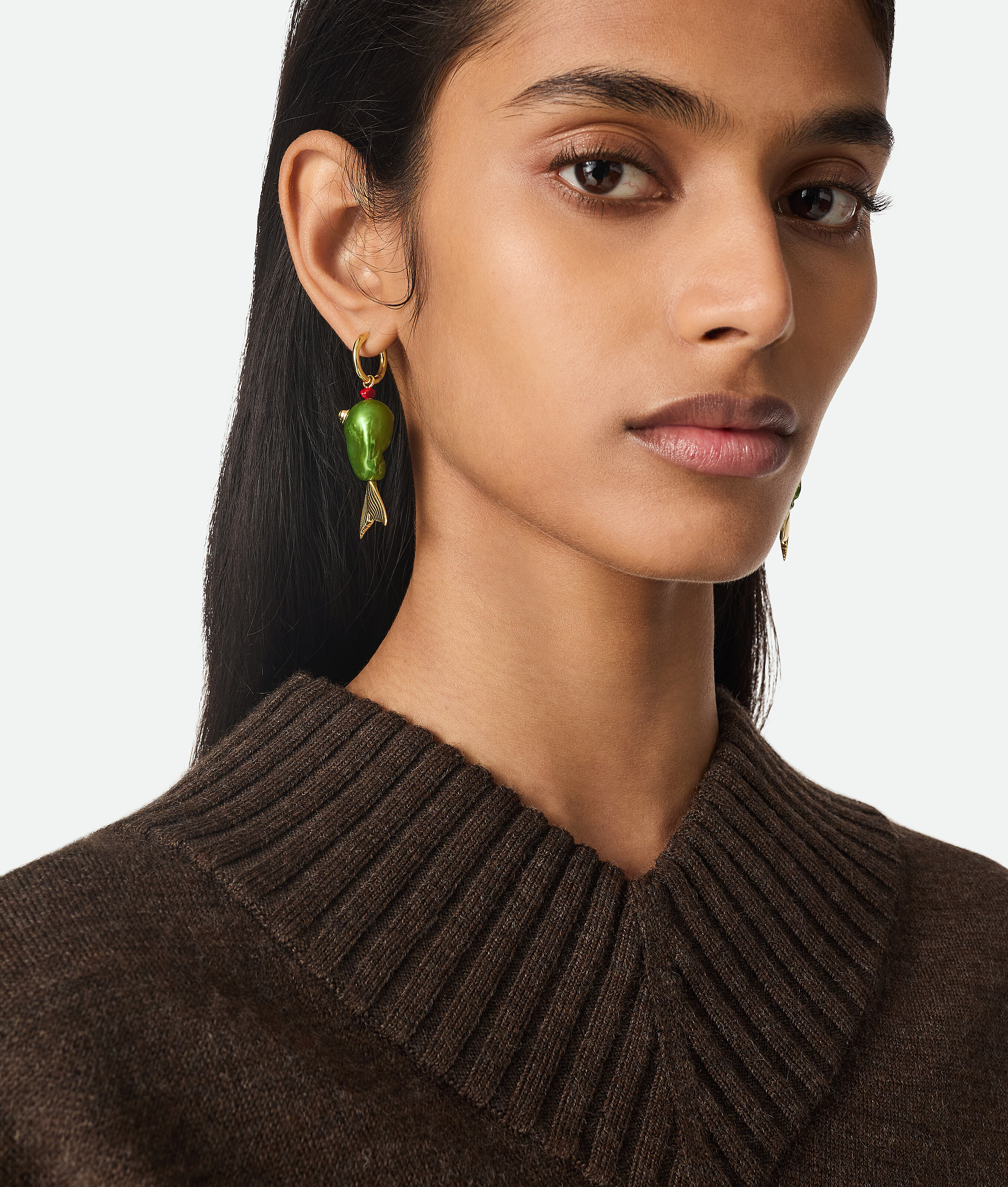 Bottega Veneta Fish Earrings - Fresh Mint/yellow Ag - Woman