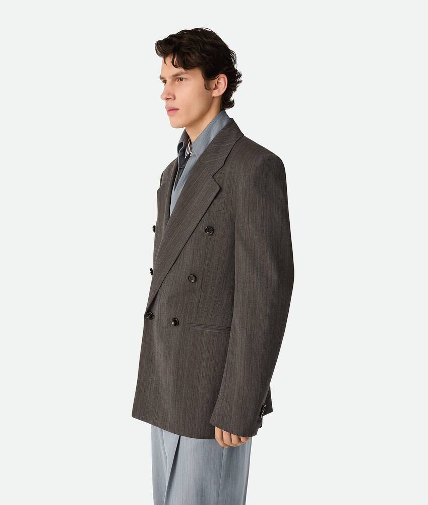 Display a large version of the product image 2 - Wool Subtle Stripe Jacket