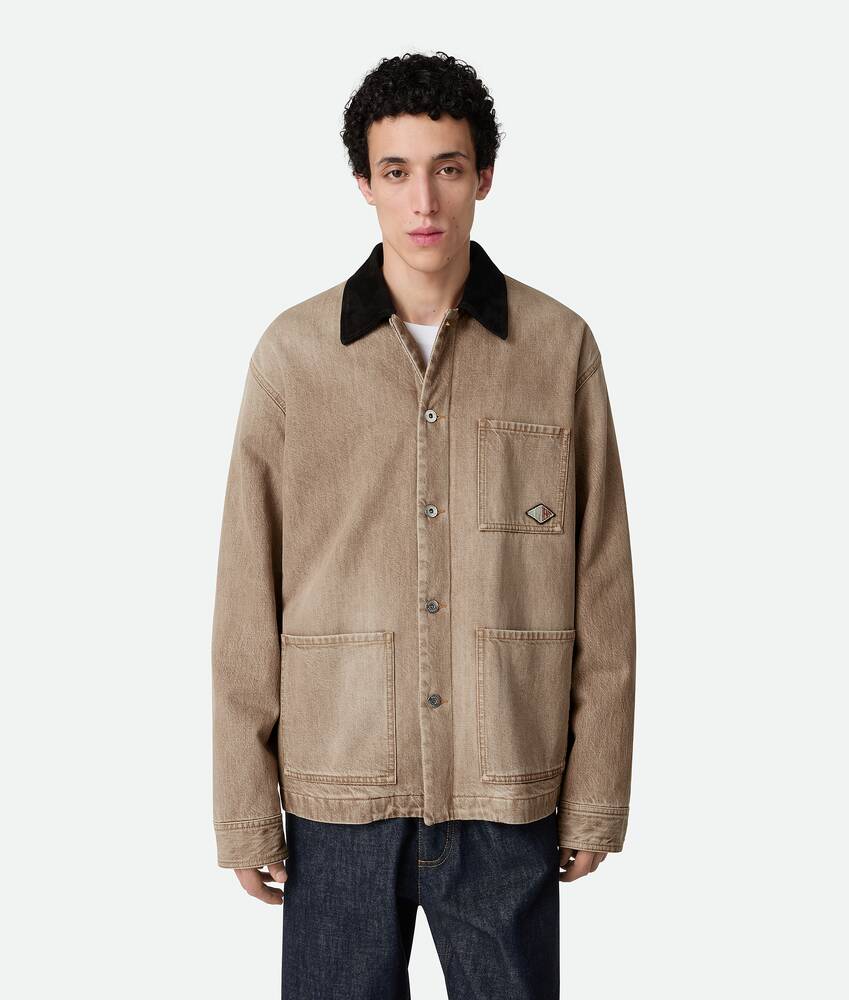 Display a large version of the product image 1 - Brown Denim Jacket