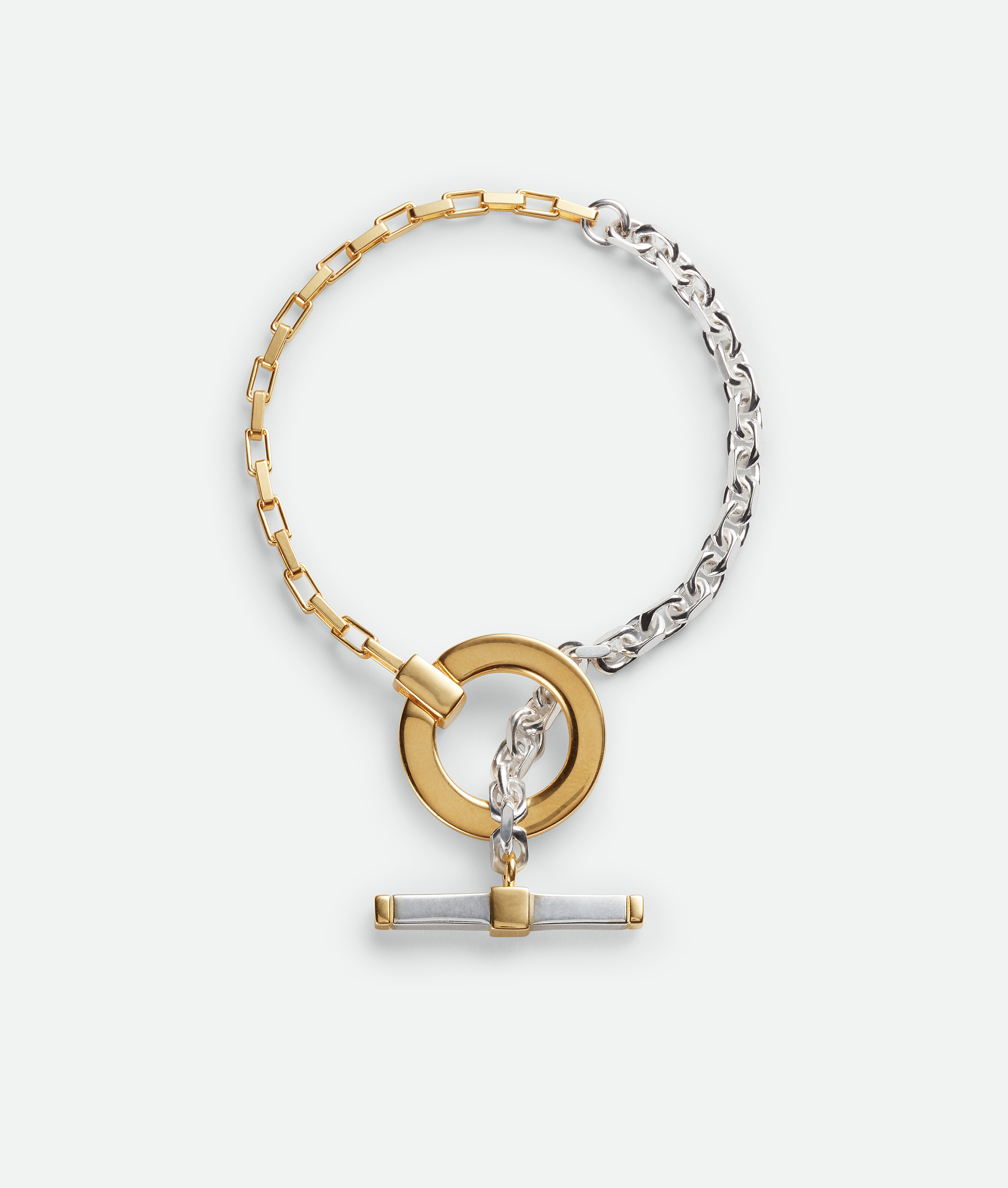Shop Bottega Veneta Bracelet Key Chain In Gold