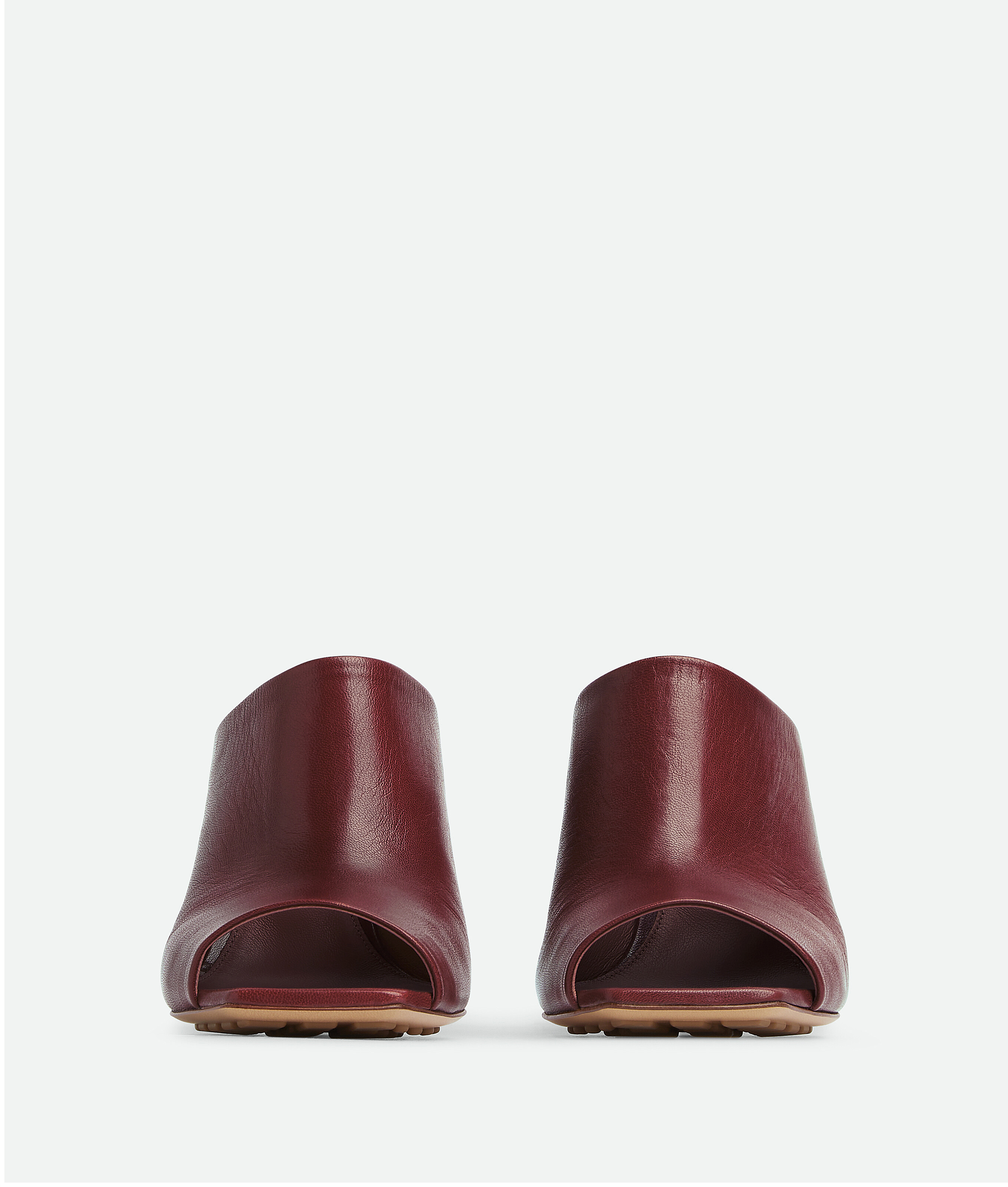 Bottega Veneta Grape Nappa Leather Knot Mules In Brown