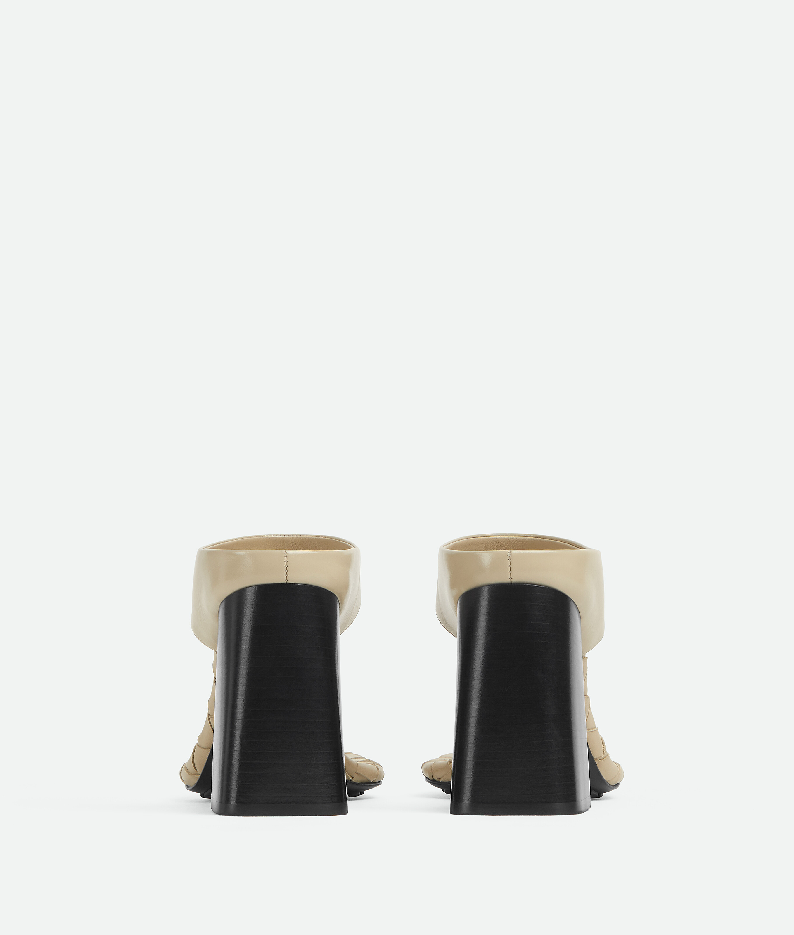 Bottega Veneta Beige Marella Thong Heeled Sandals In Light Butterscotch