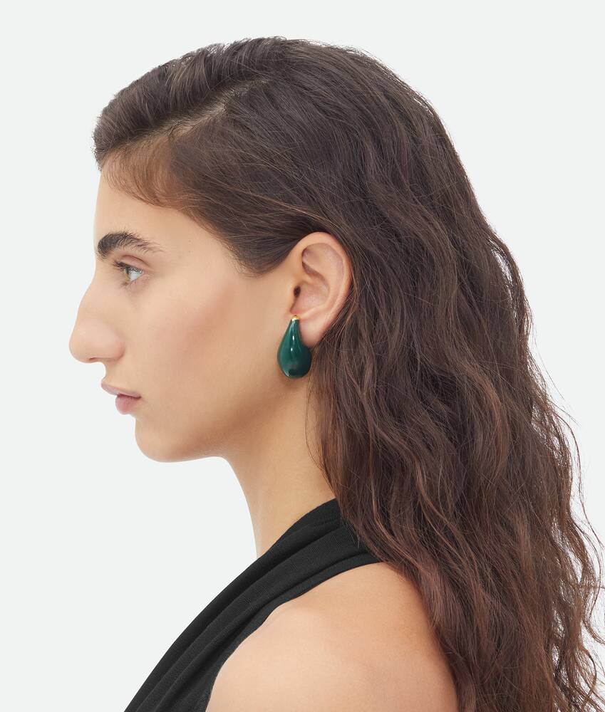 Bottega Veneta Earrings Women Leather Green