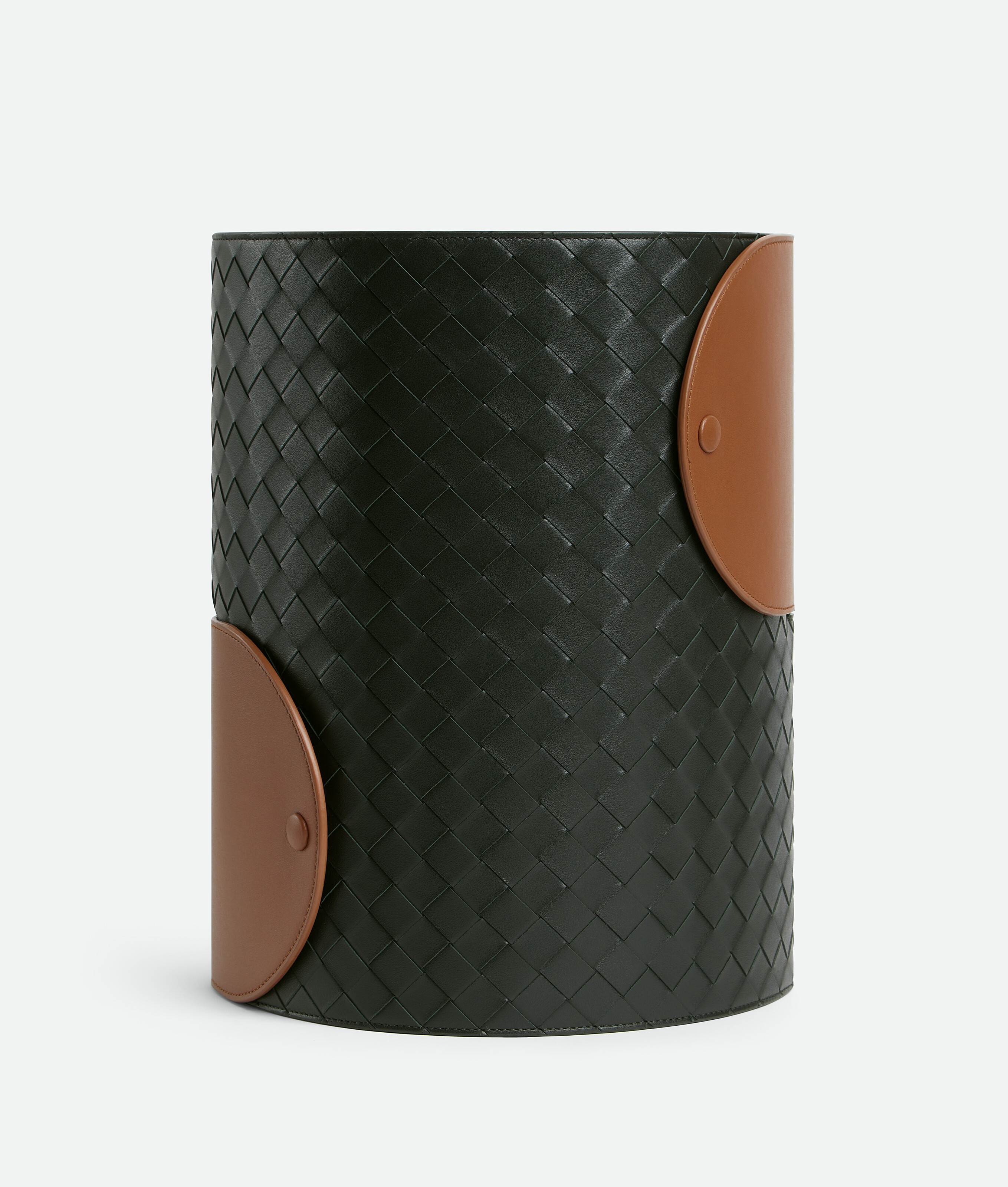 Bottega Veneta Interlocking Korb In Amber/dark Green
