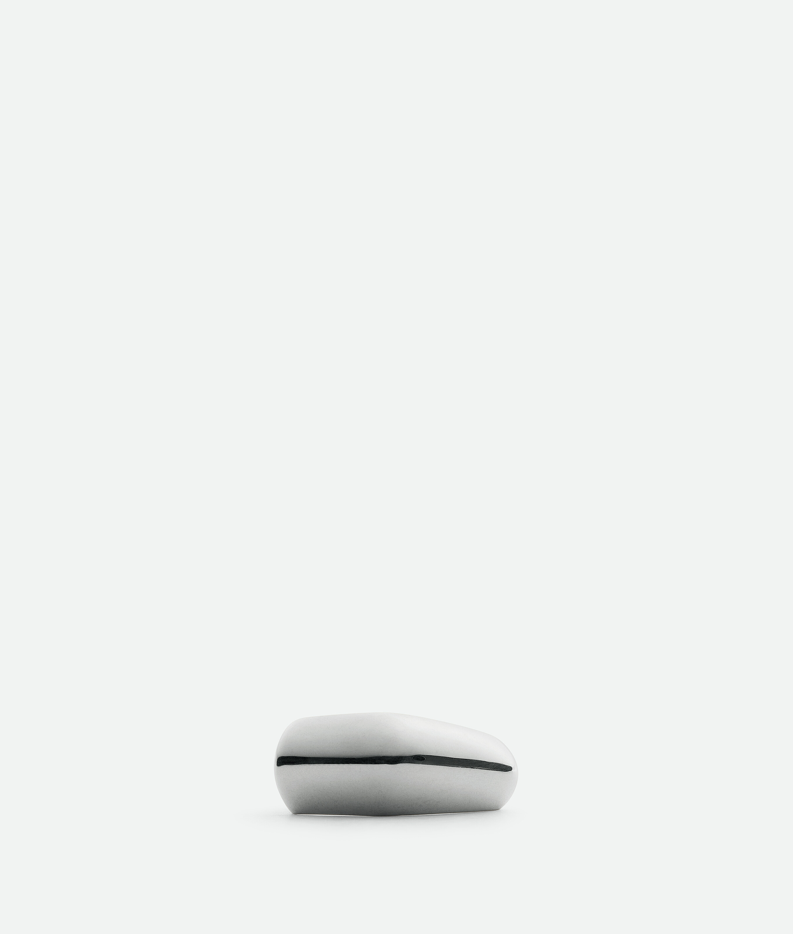 Bottega Veneta Kleiner Fin Ring In Silver