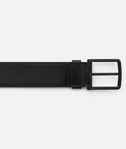 Bottega Veneta® Men's Intrecciato Belt in Nero. Shop online now.