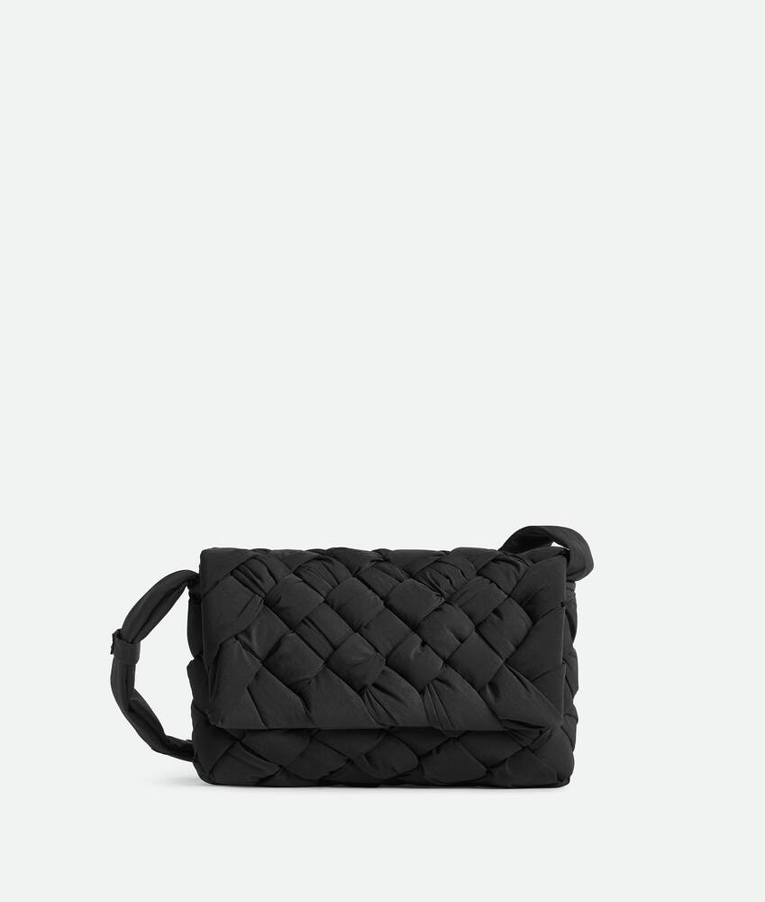 Small Rumple Messenger in BLACK Bottega Veneta® PT