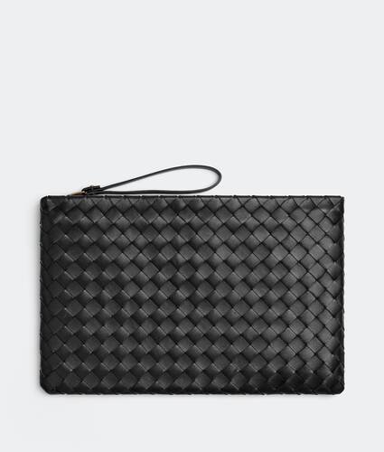 Intrecciato Large Flat Pouch