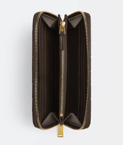 ブラックカセット ジップアラウンドウォレット| Bottega Veneta® 日本