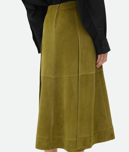 Suede Leather Skirt