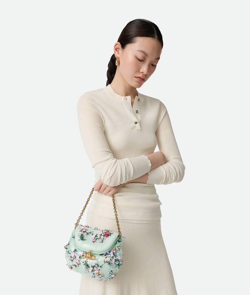 Bottega Veneta® Women's Knot Opera in Light mint. Shop