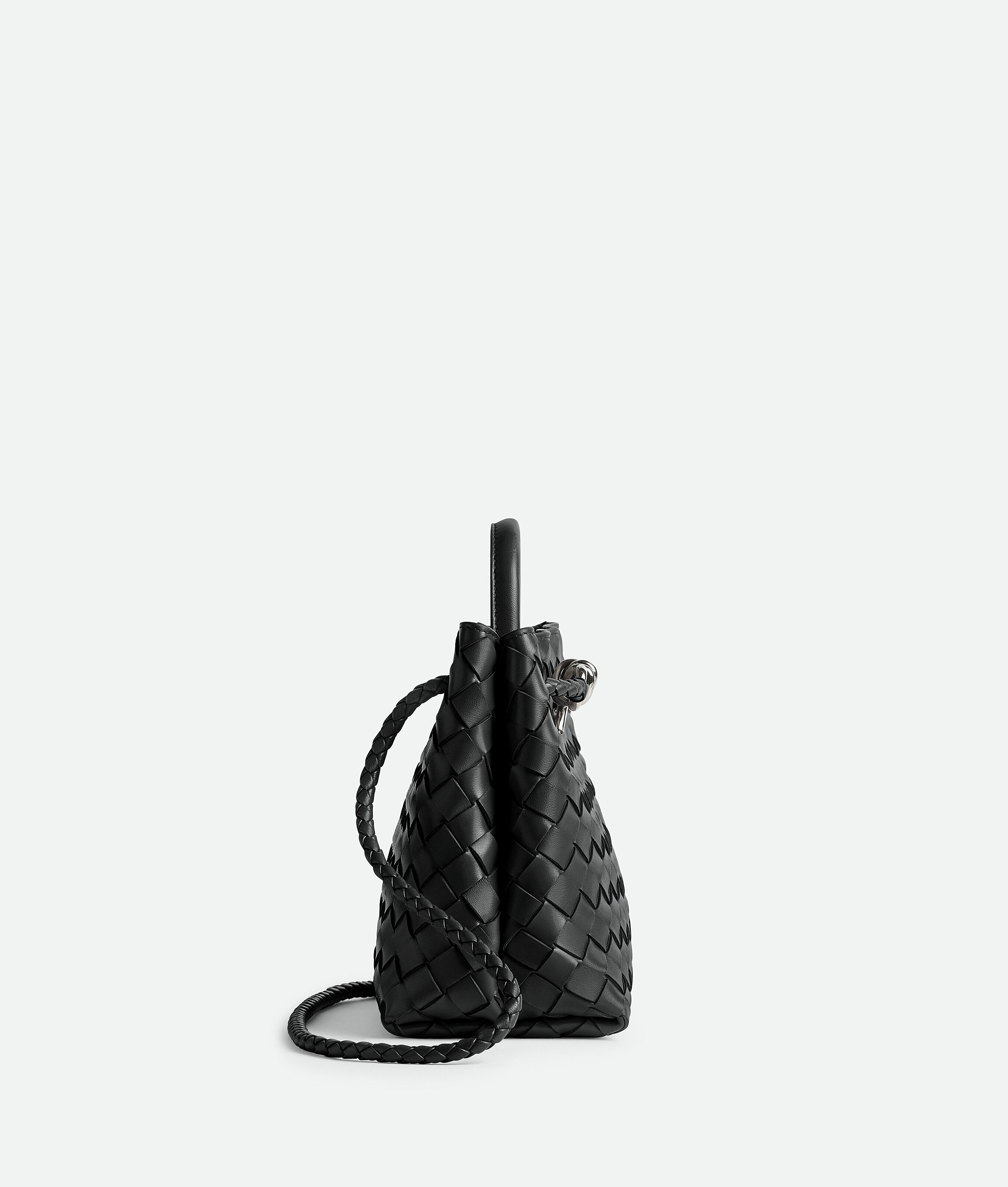 Bottega Veneta Andiamo Small Bag In Black