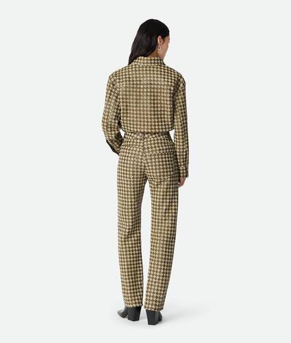 Intrecciato Leather And Suede Pants