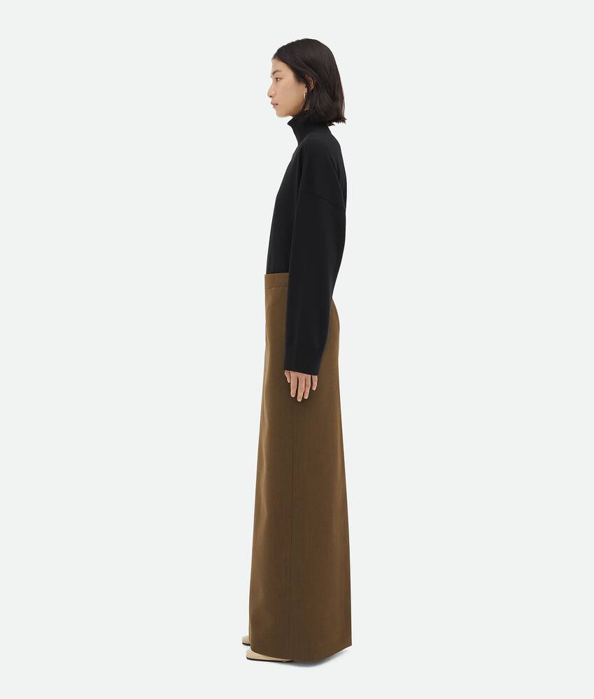 Display a large version of the product image 2 - Soft Wool Twill Skirt