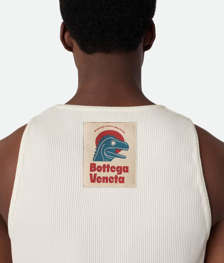 Display a large version of the product image 4 - Compact Cotton Rib Jersey Tank Top