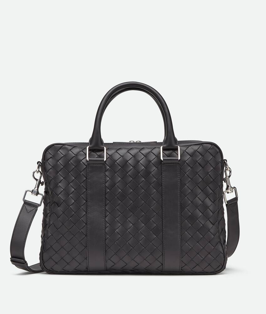 BOTTEGA VENETA イントレチャート ブリーフケース 黒ビジネスバッグ