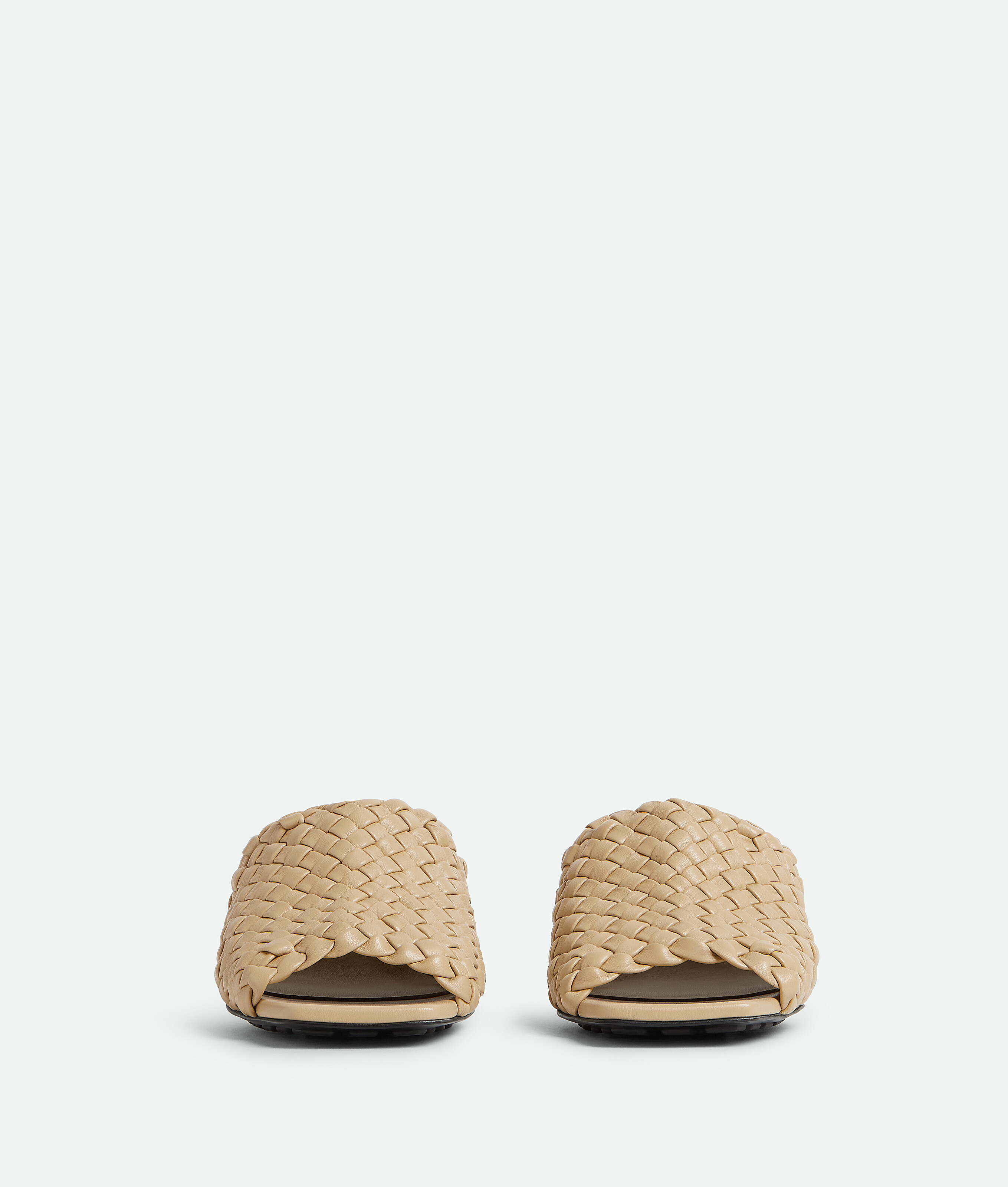 Shop Bottega Veneta Mules Knot In Beige