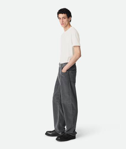 Calça em veludo cotelê