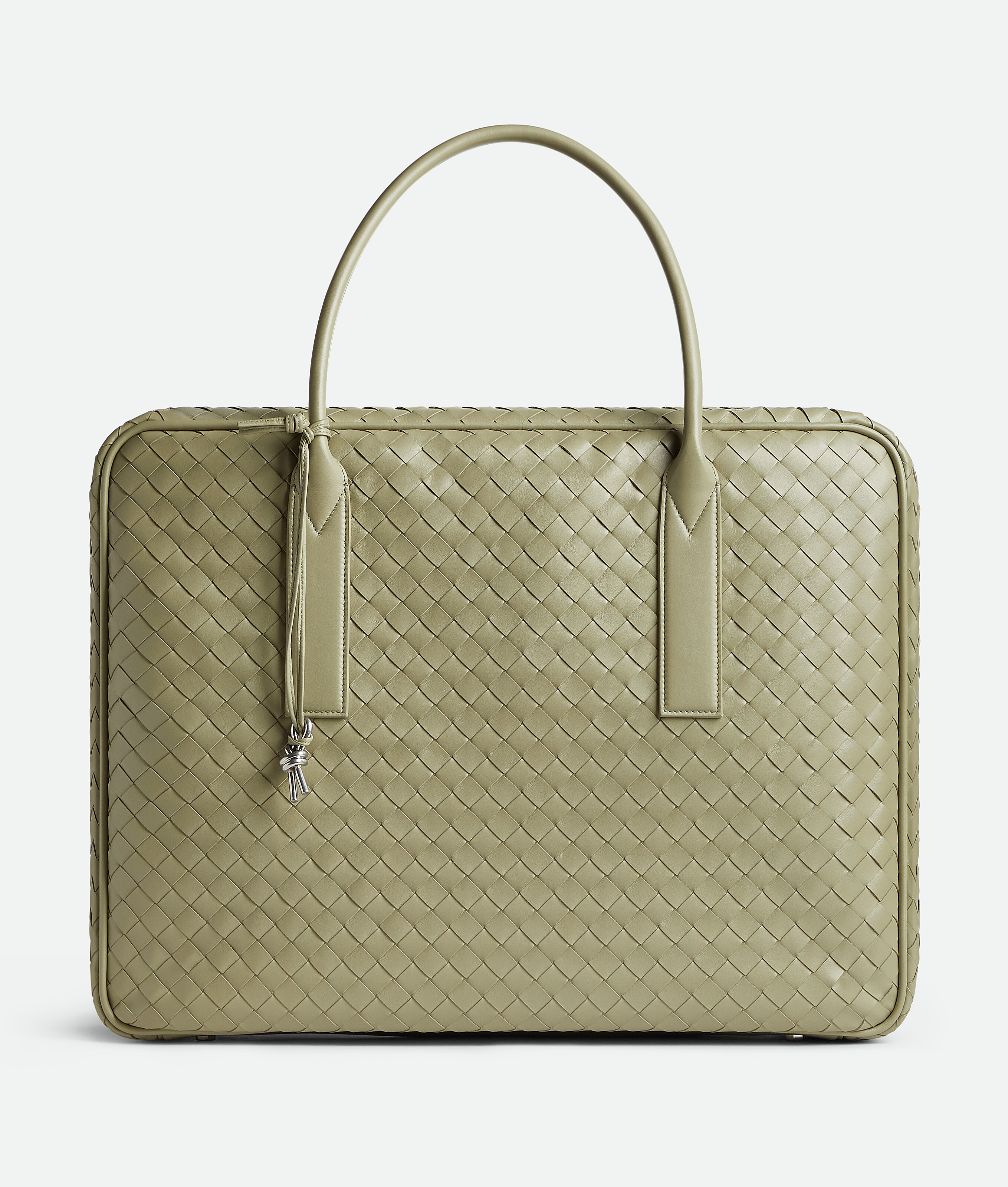 Bottega Veneta Getaway Grosser Weekender In Travertine