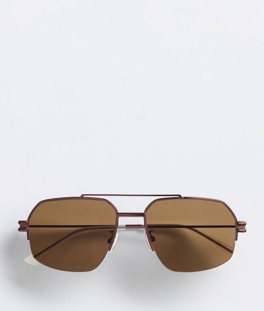 Display a large version of the product image 1 - Bond Metal Half-Rim Aviator Sunglasses