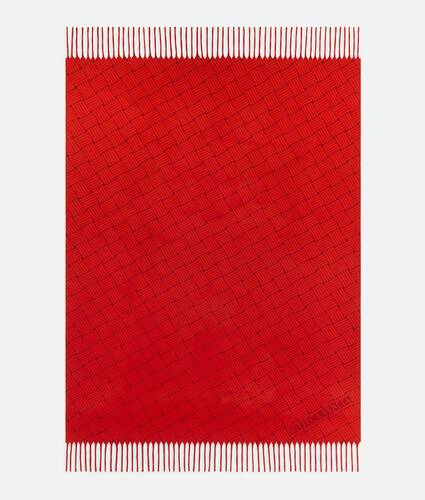 Cashmere Blanket With Intreccio Motif