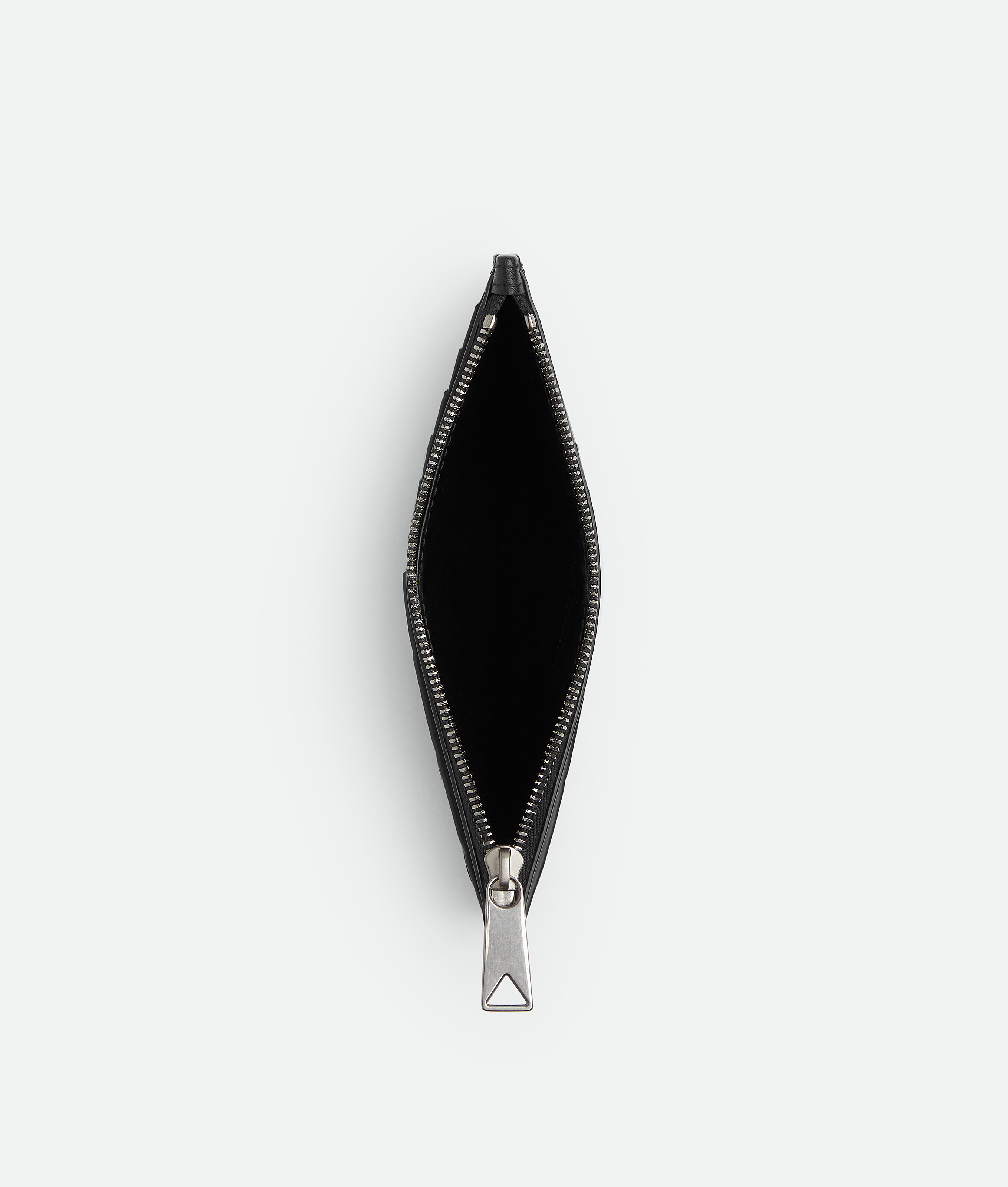 Shop Bottega Veneta Intrecciato Long Zipped Card Case In Black