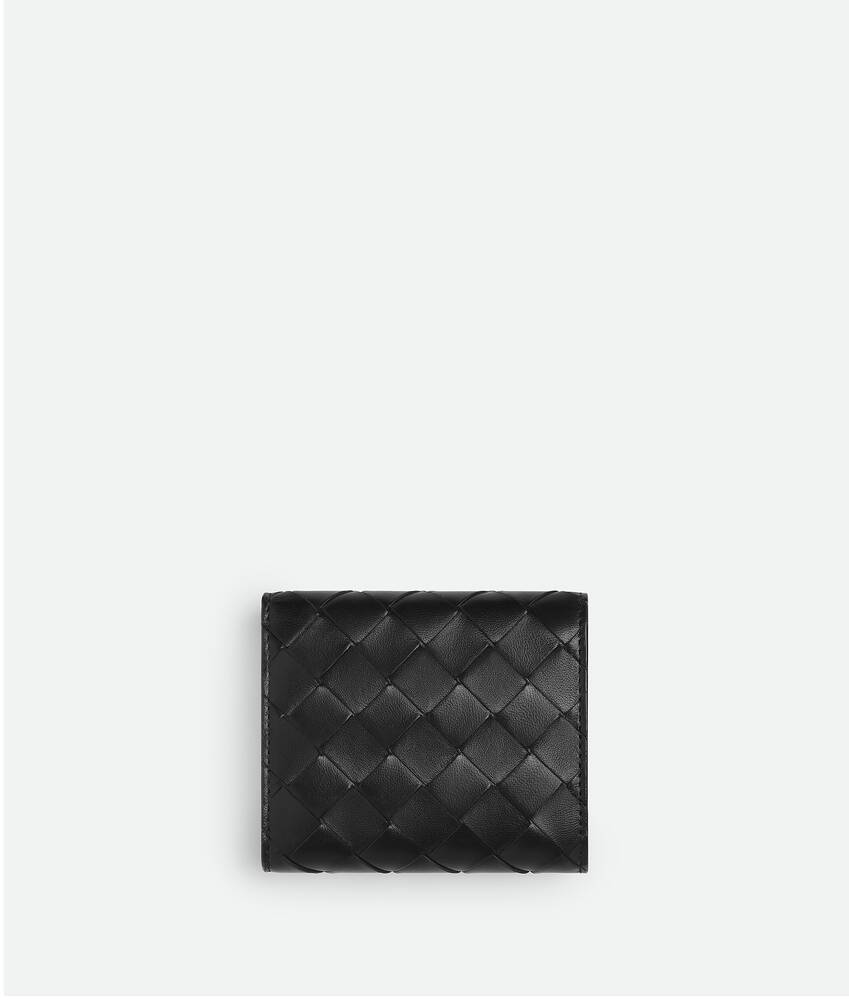 ブラックイントレチャート 三つ折りウォレット| Bottega Veneta® 日本