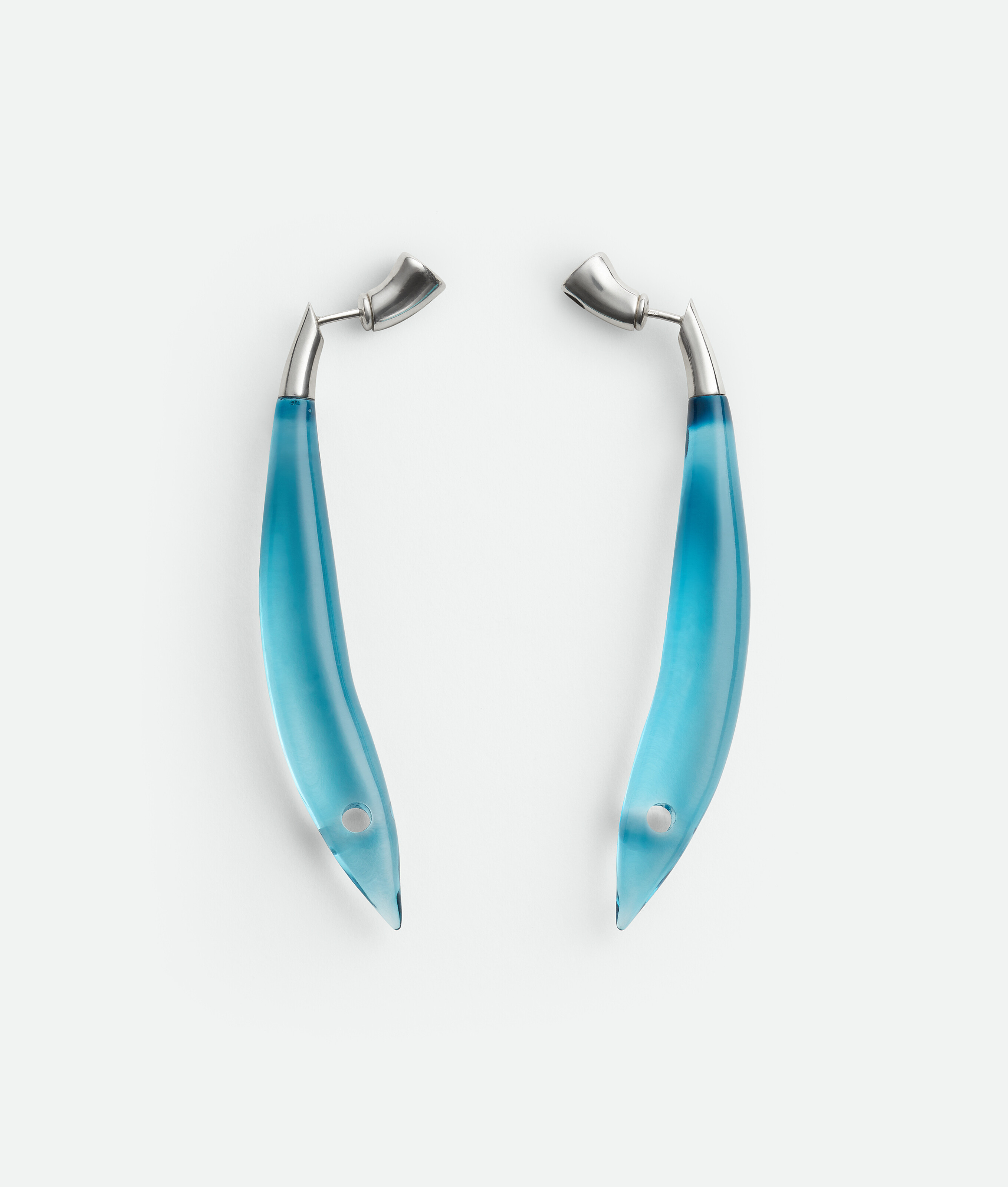 Bottega Veneta Blue Sardine Earrings - Woman - U