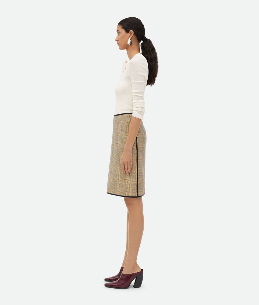 Display a large version of the product image 2 - Prince Of Wales Wool Skirt