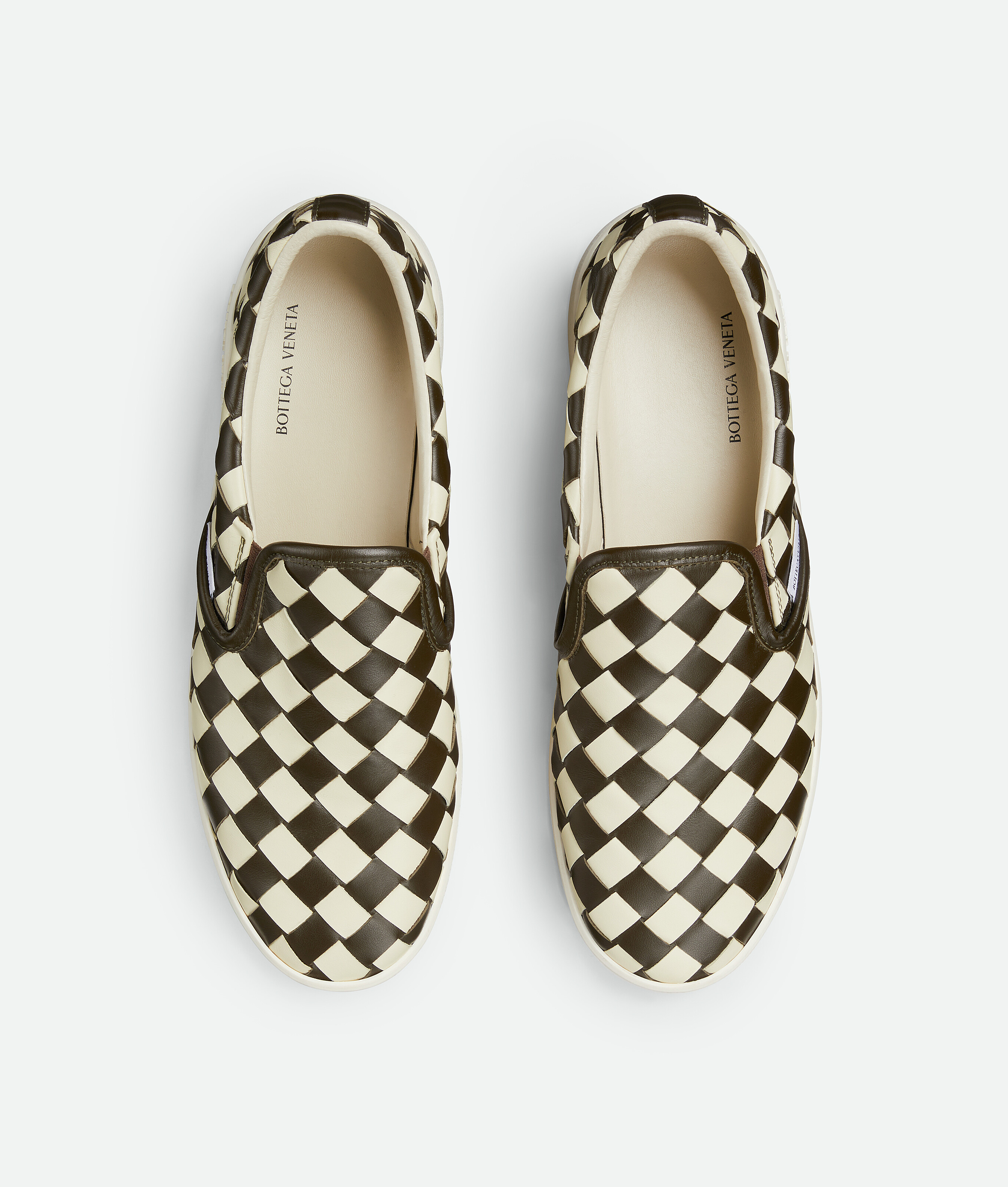 Bottega Veneta Men Sawyer Sneaker City Calfskin Bicolor In White