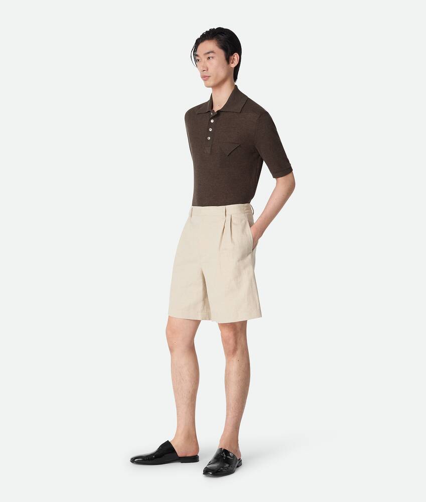 Display a large version of the product image 3 - Cotton And Linen Twill Shorts