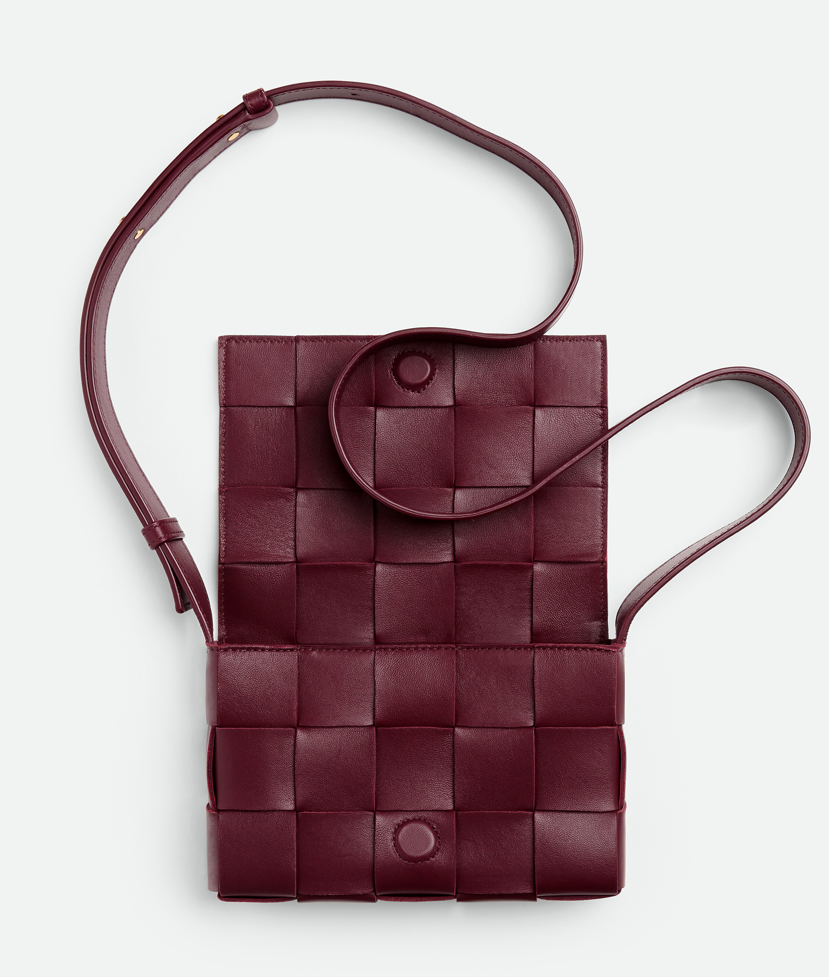 Bottega Veneta Kleine Cassette In Barolo