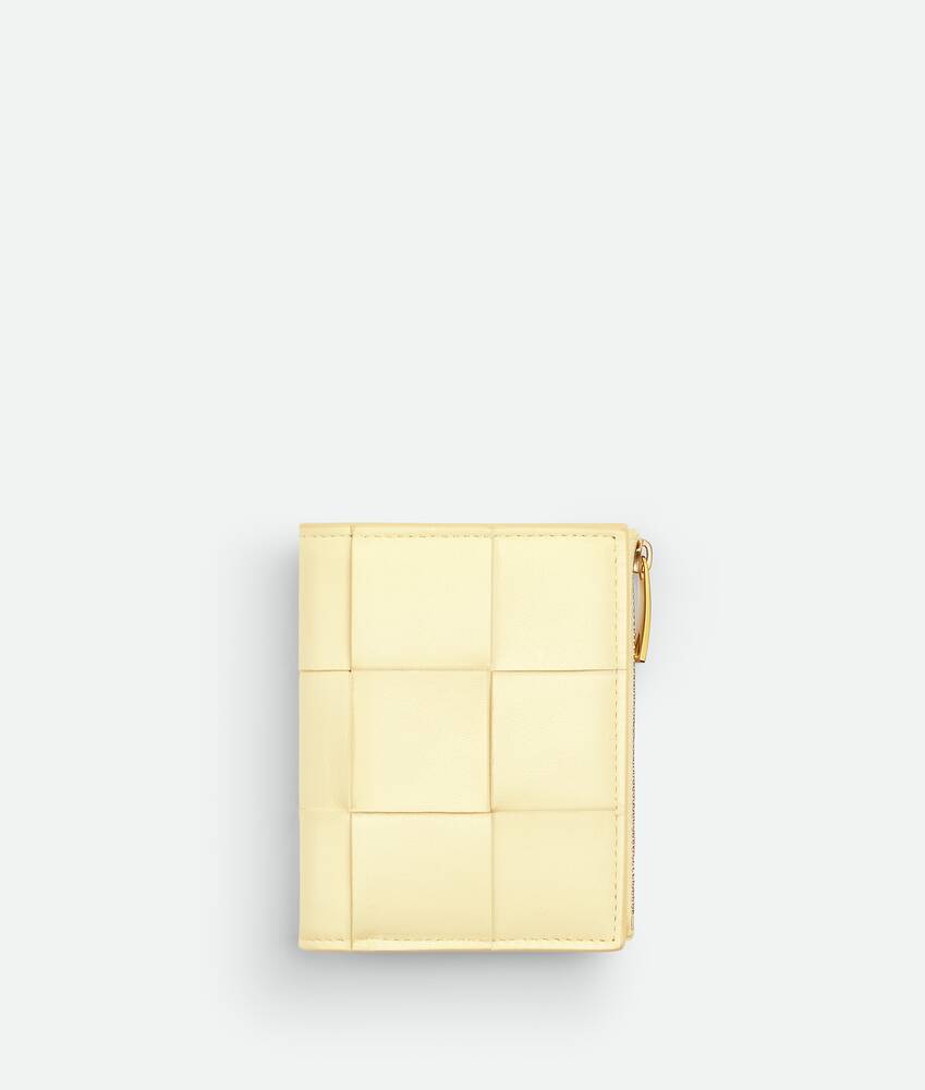 カモミールスモール カセット 二つ折りファスナーウォレット| Bottega