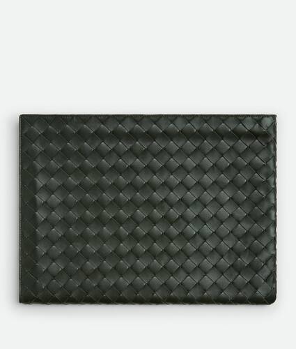 Intrecciato Half Zip Pouch